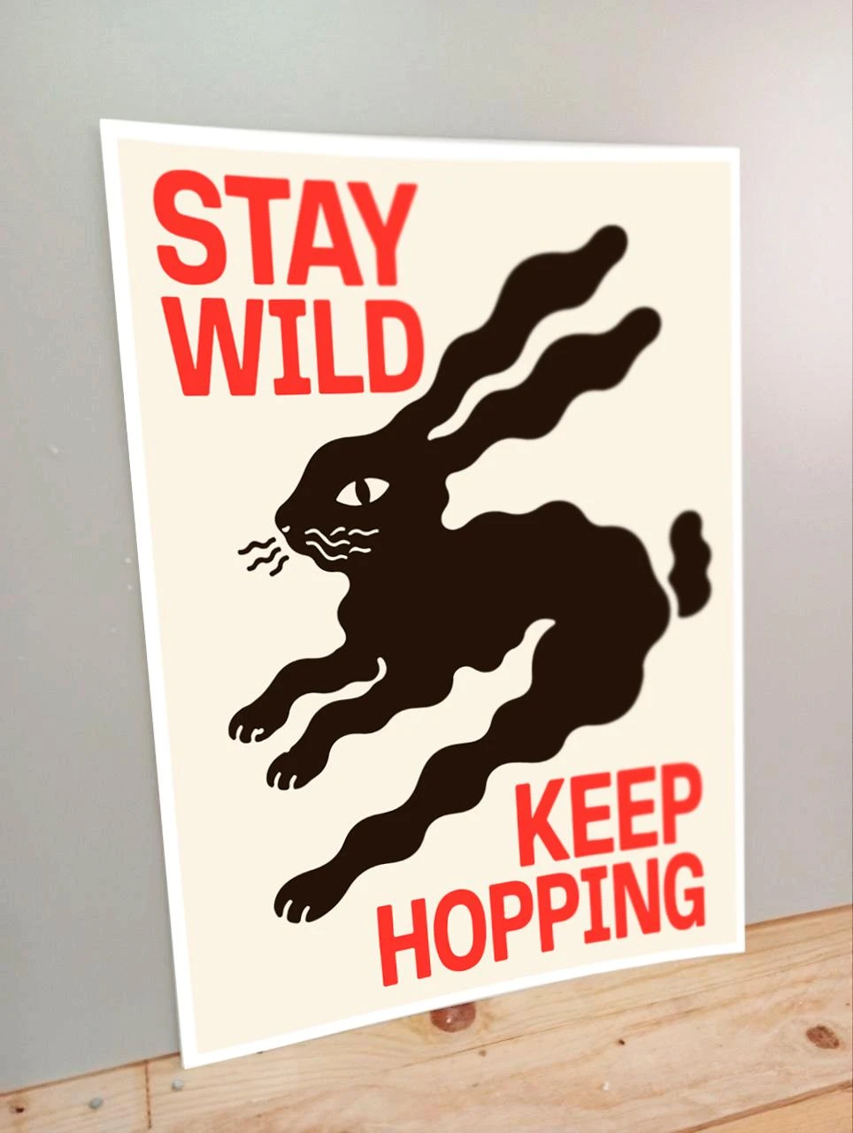 Stay Wild, Keep Jumping - Modern A3 Poster – photo 3